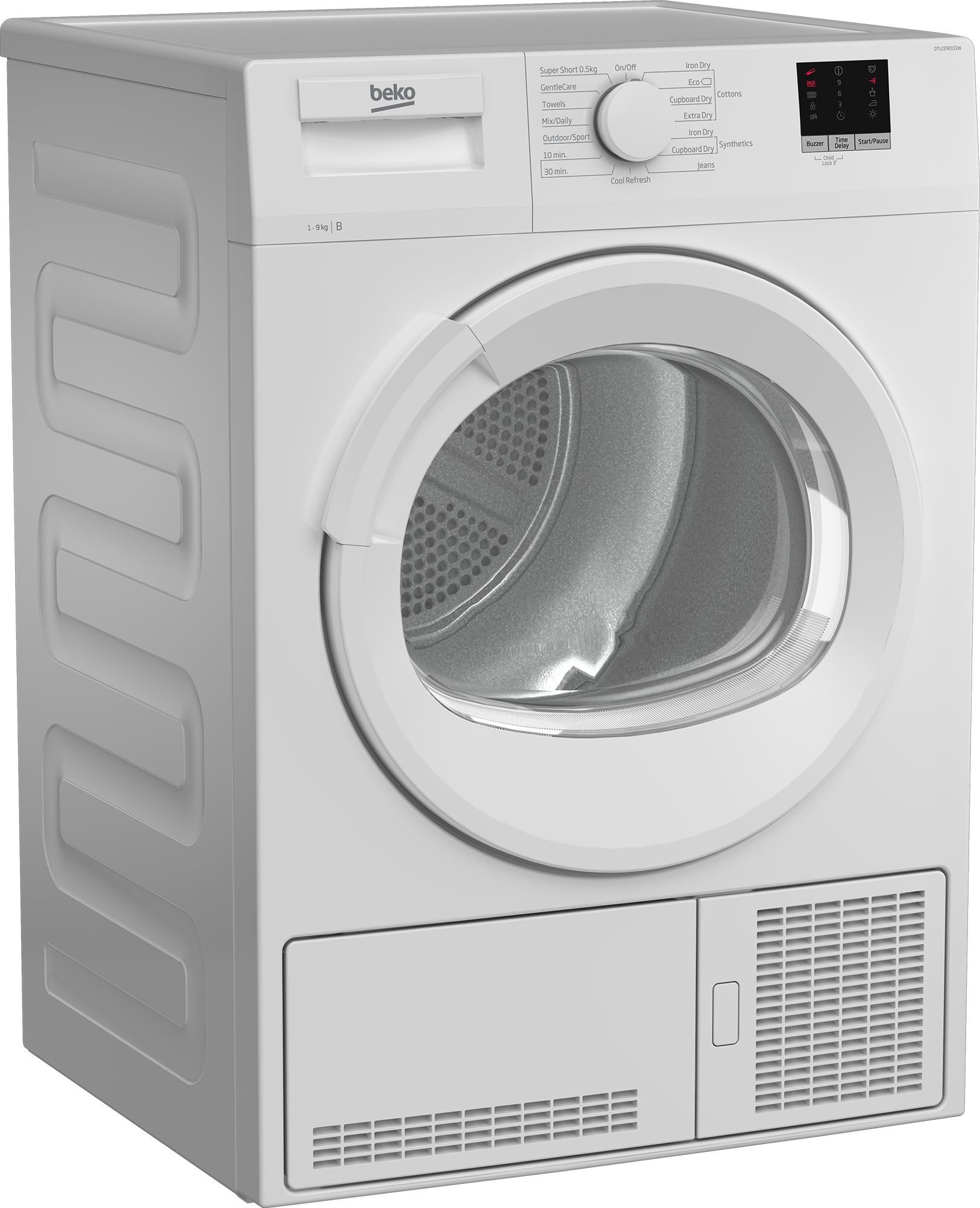 Beko DTLCE90151W 9kg Condenser Tumble Dryer with B energy rating – image 2
