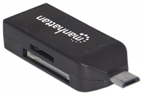 Manhattan 406222 card reader USB/Micro-USB Black – image 2