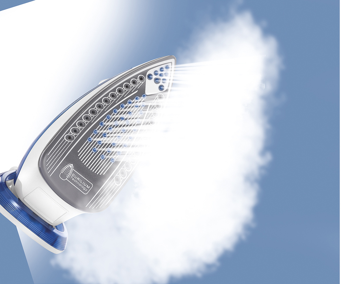 Tefal EasyGliss FV3930 iron Dry & Steam iron Durilium soleplate – image 3