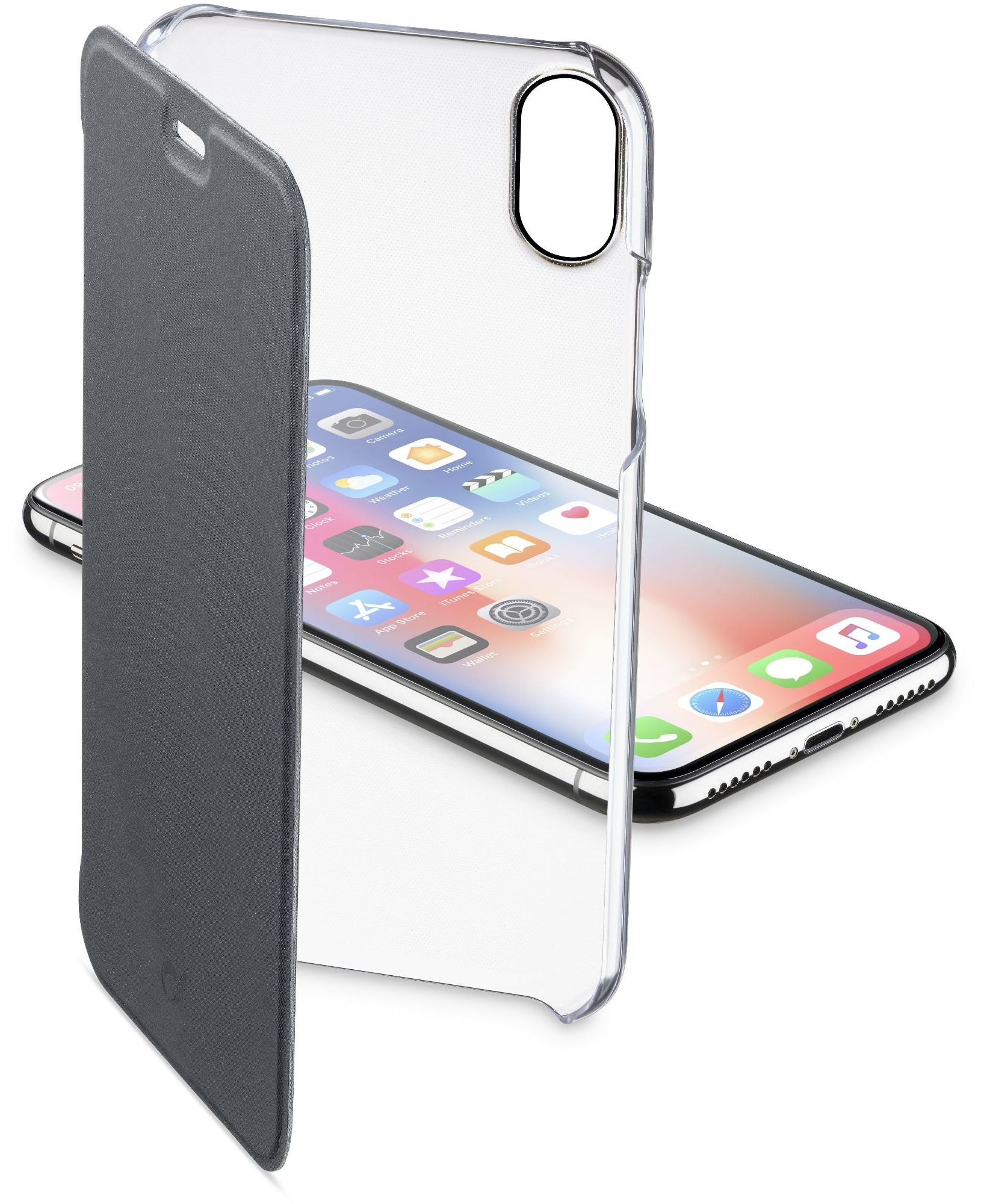 Cellularline Clear Book - iPhone XS/X
