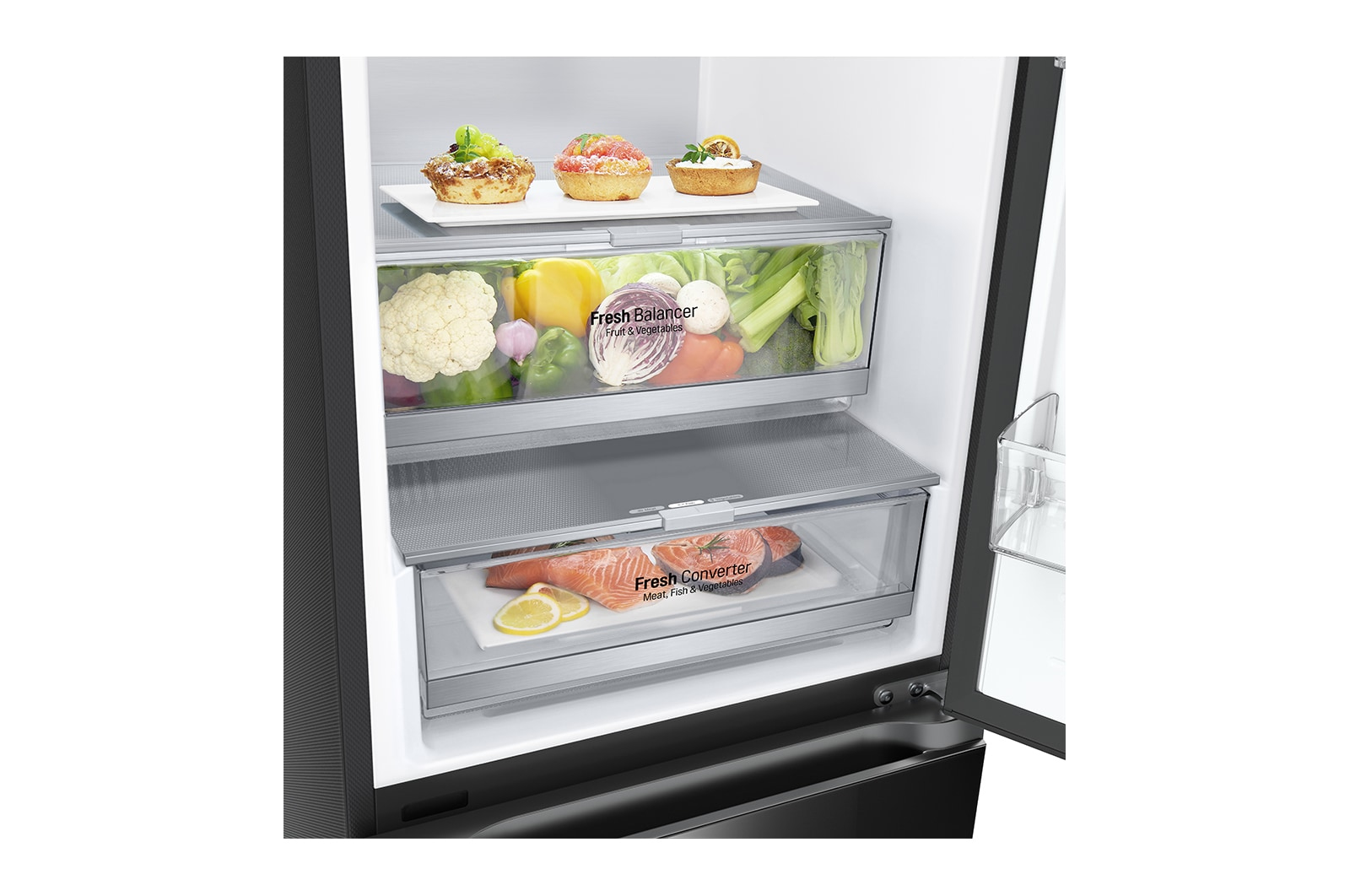 LG GBB72BM9DQ Freestanding 387 L D Black - Image 5