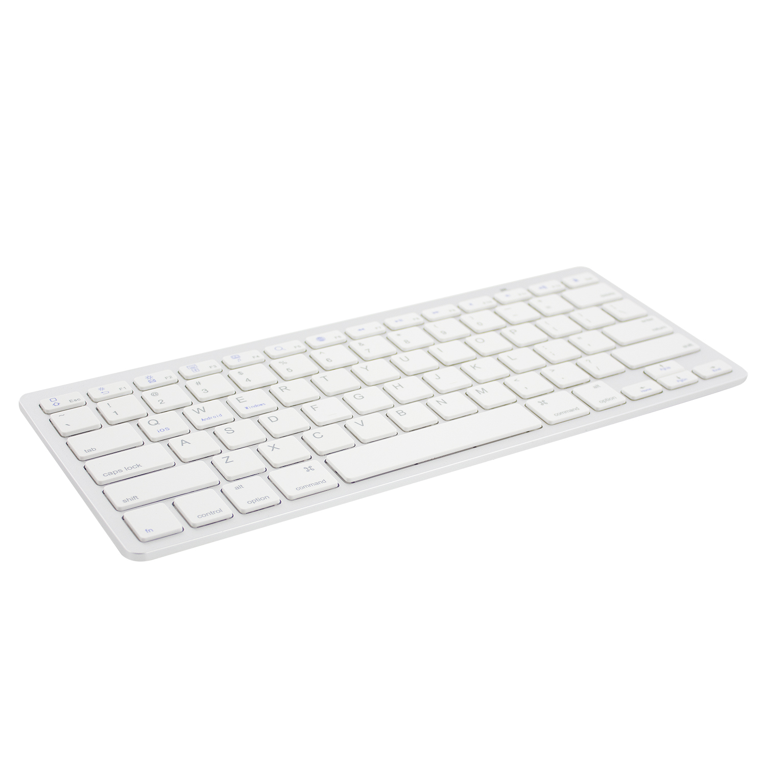 Ewent EW3161 keyboard Office Bluetooth QWERTY Spanish Silver, White – image 3