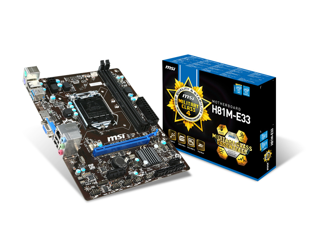 MSI H81M-E33 Intel® H81 LGA 1150 (Socket H3) micro ATX – image 5