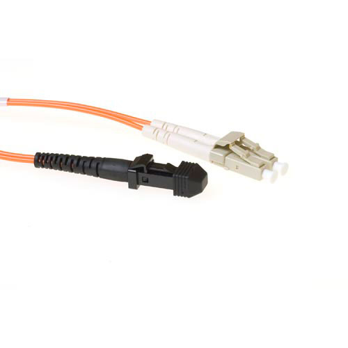 ACT 10 meter LSZH Multimode 62.5/125 OM1 fiber patch cable duplex with MTRJ and LC connectors
