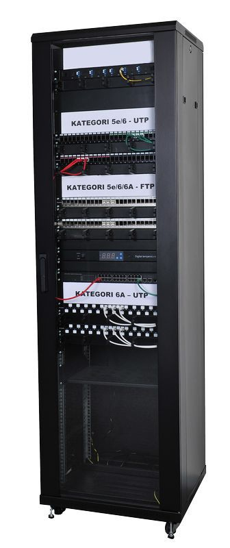 Lanview LVR243015 rack cabinet 42U Freestanding rack Black