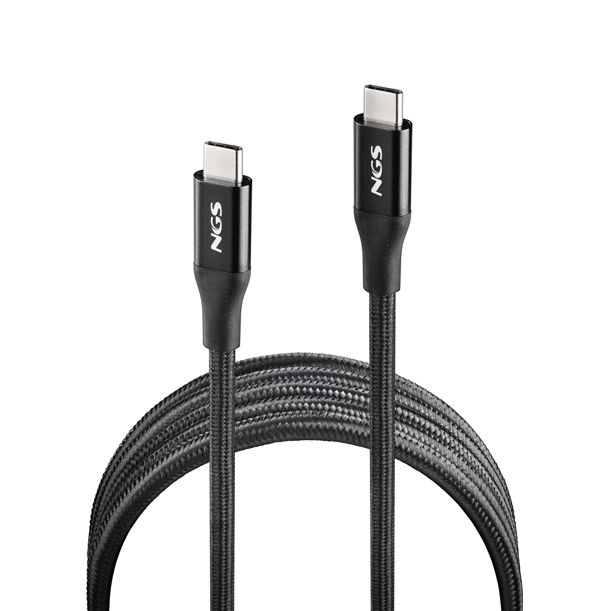 Resim NGS KNOT 240W-2 USB-C - USB-C Kablo, 2m, Siyah