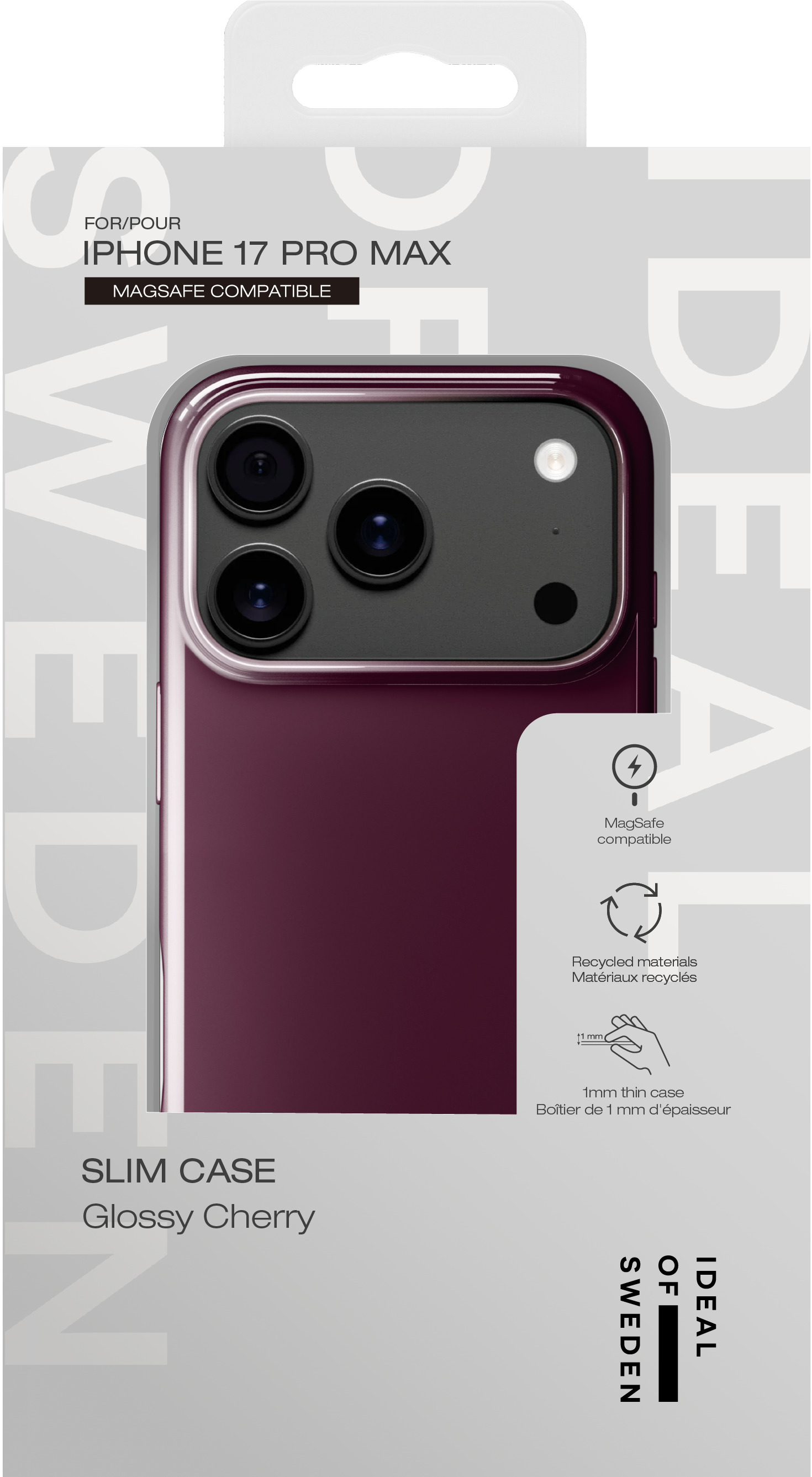 iDeal of Sweden Slim Case MagSafe iPhone 17 Pro Max Glossy Cherry – image 4