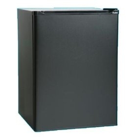 Haier HSB03BB combi-fridge Freestanding Black