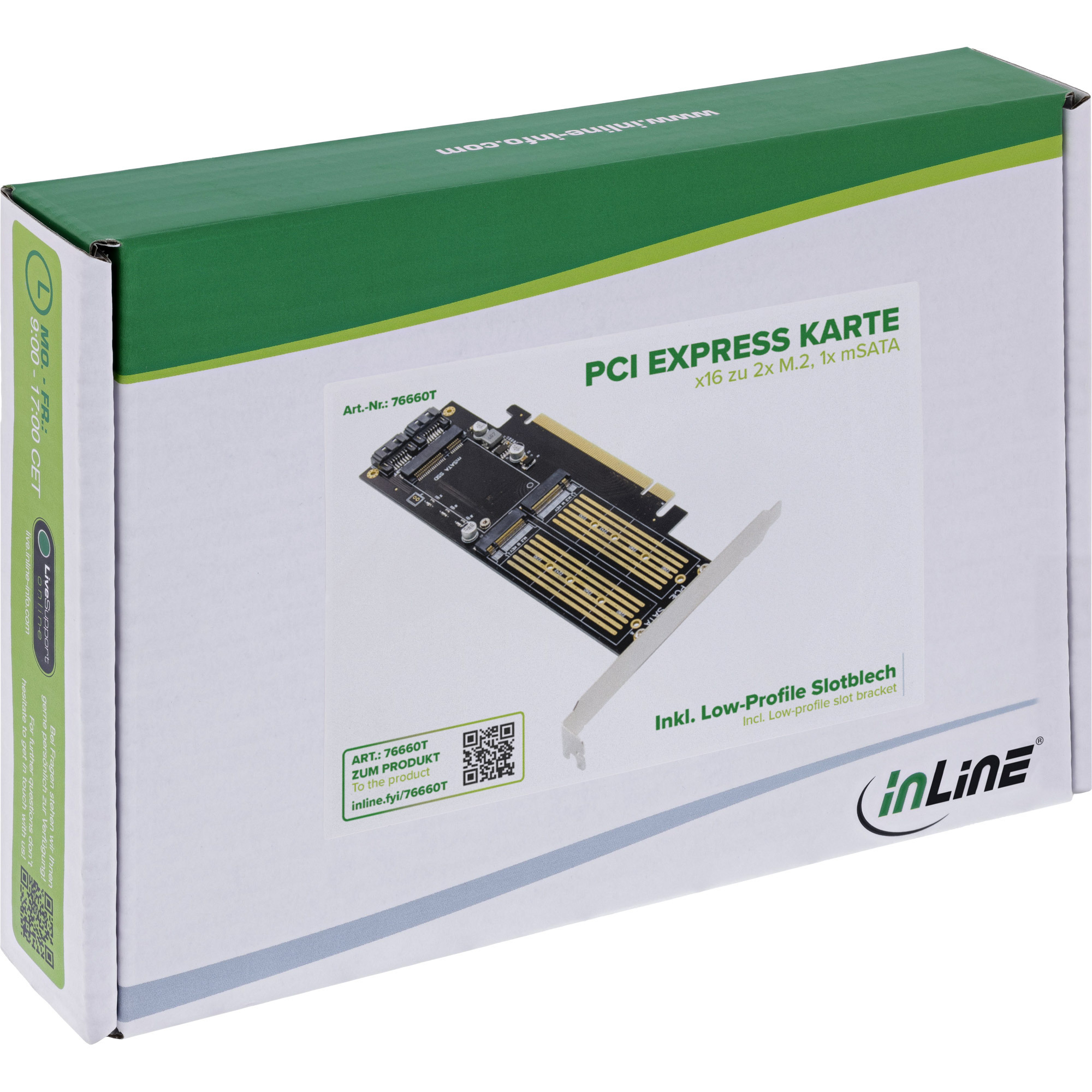 InLine 76660T interface cards/adapter Internal M.2, mSATA – image 8