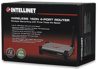 Intellinet 524445 wireless router Fast Ethernet Black, Grey – image 4