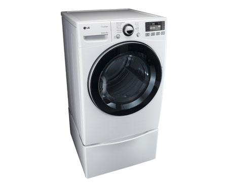 LG DLGX3471W tumble dryer Freestanding Front-load White – image 3