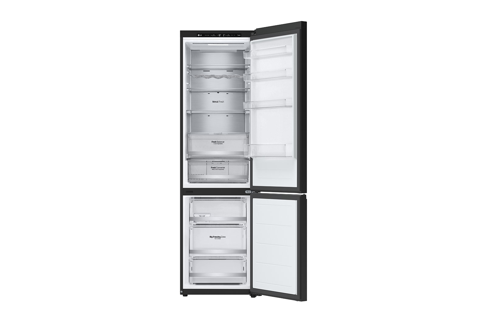 LG GBB72BM9DQ Freestanding 387 L D Black - Image 4