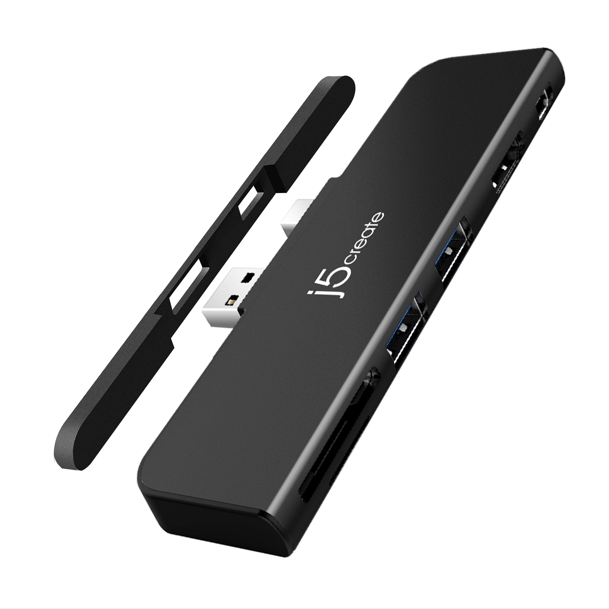 j5create JDD320B Ultradrive Minidock™ for Surface Pro™ 4/5/6, includes 1x HDMI port and 2x USB ports, Black – image 3