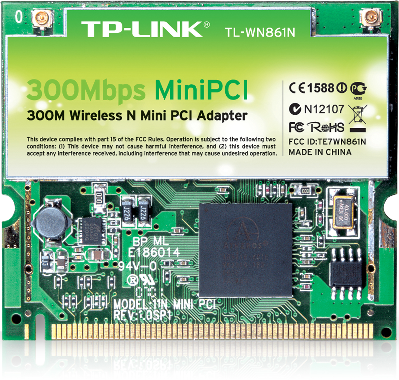 TP-Link TL-WN861N network card Internal WLAN 300 Mbit/s
