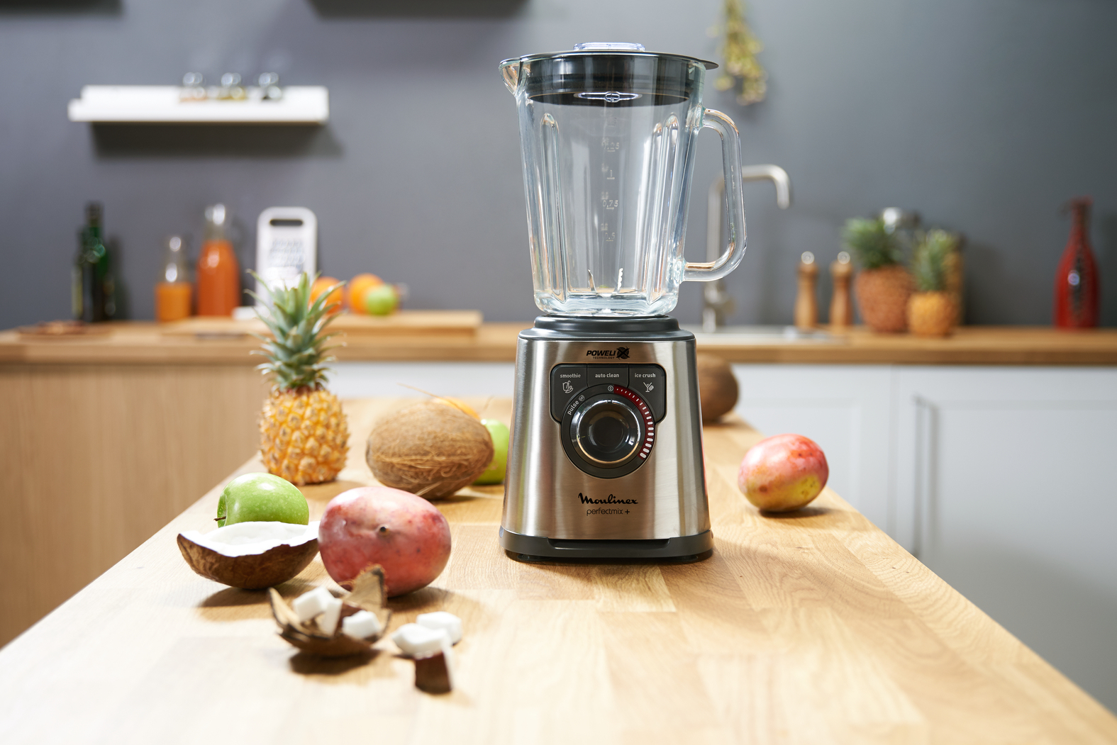 Moulinex LM811D 1.5 L Tabletop blender 1200 W Steel, Grey – image 9