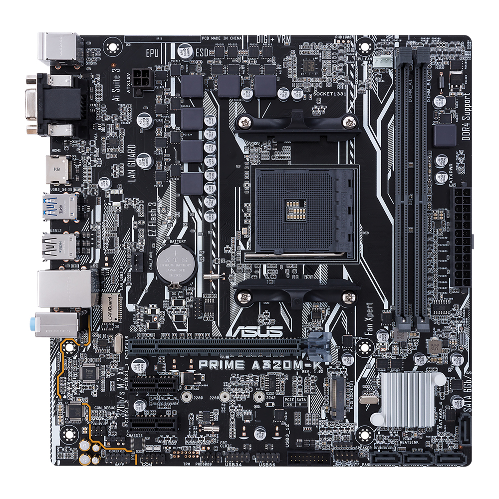 ASUS A320M-K AMD A320 Socket AM4 micro ATX – image 2