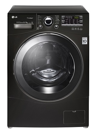LG F84A8YD6 washer dryer Freestanding Front-load Black