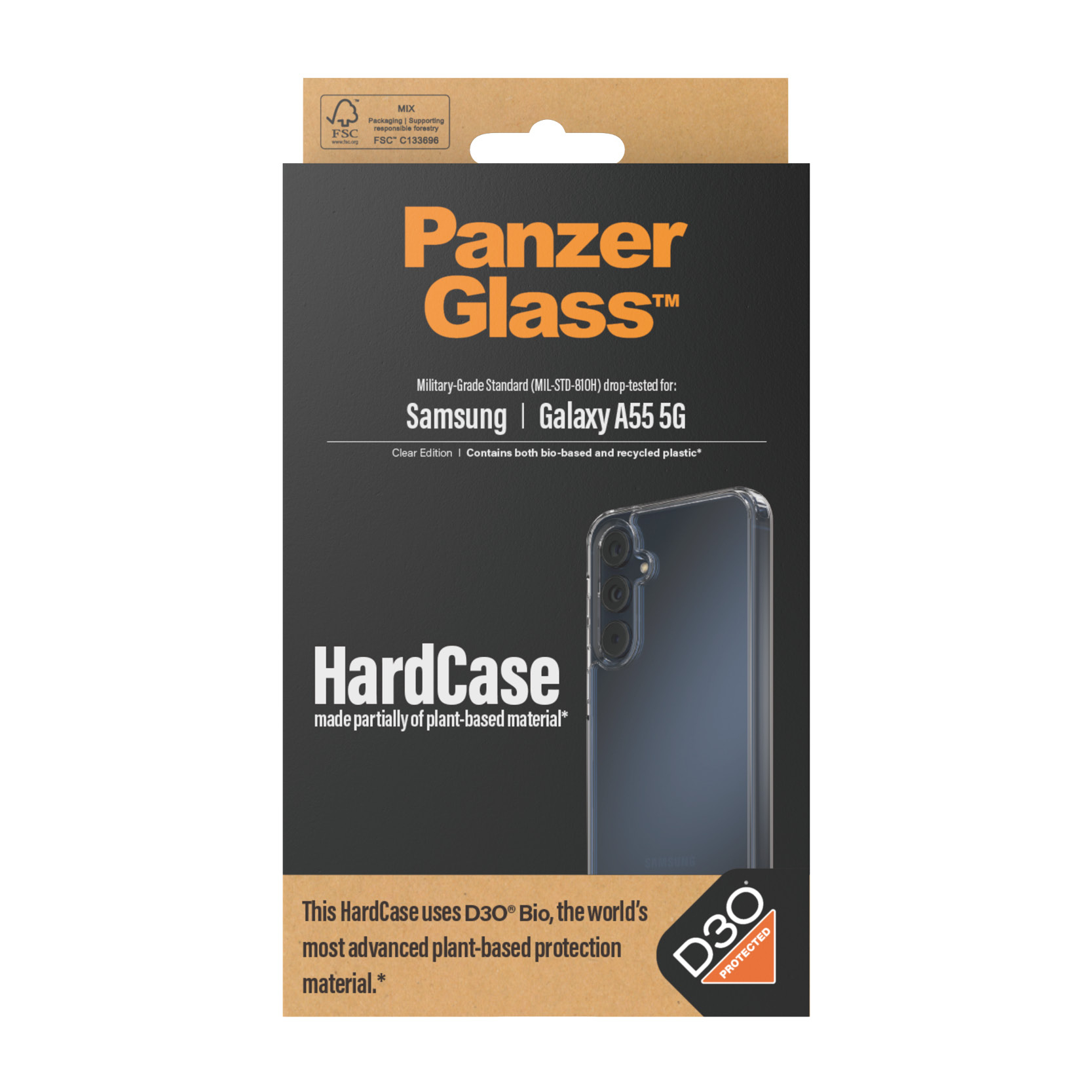 PanzerGlass® HardCase Transparent w. D3O® Samsung Galaxy A55 5G – image 3