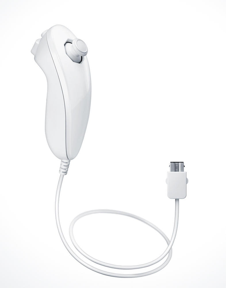 Nintendo Nunchuk White Gamepad Analogue / Digital Wii