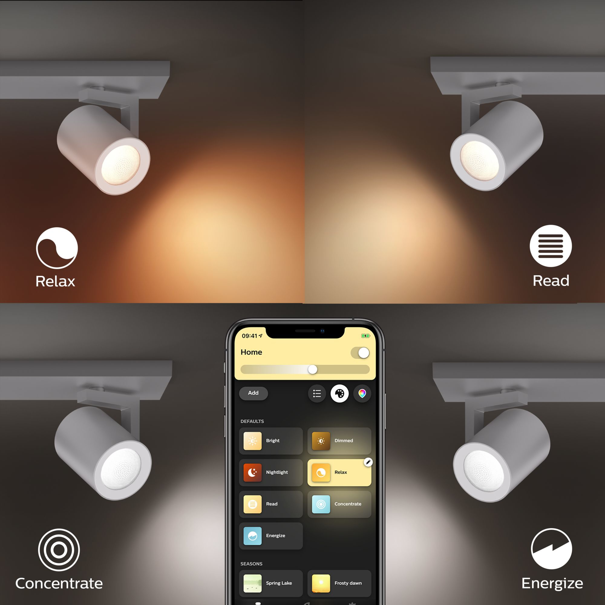 Philips by Signify Philips Hue White and colour ambience Argenta triple spotlight – image 9