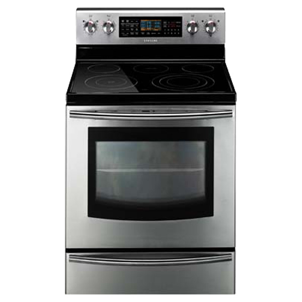 Samsung FE710DRS cooker Freestanding cooker Electric Black, Stainless steel – image 1