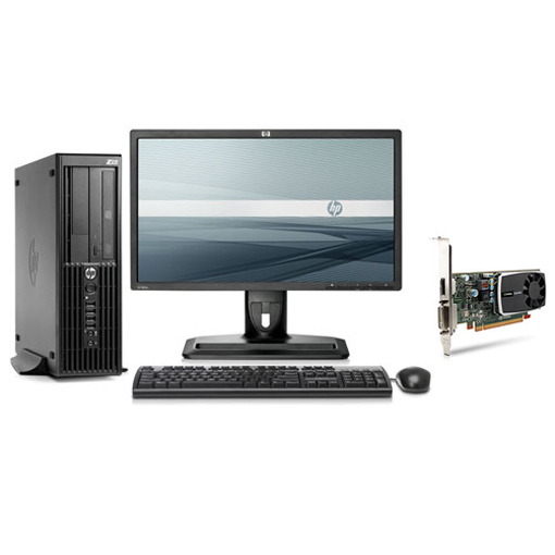 HP Z210 SFF + NVIDIA Quadro 600 + ZR24w