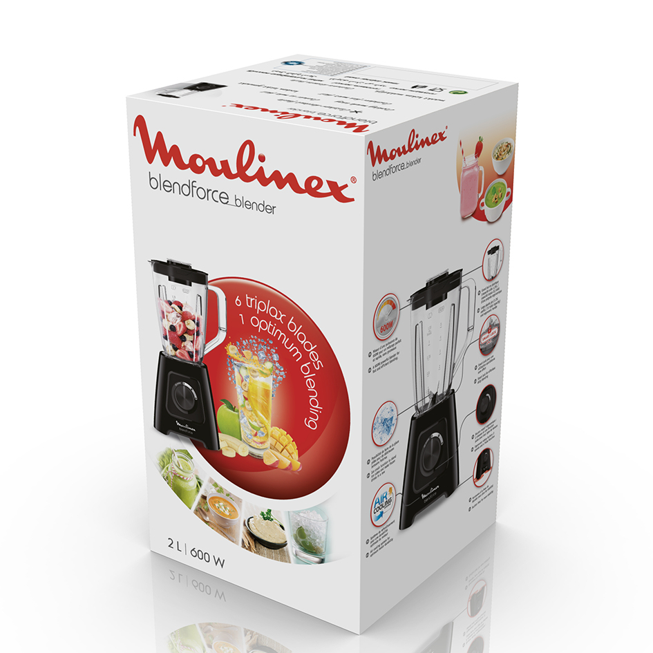 Moulinex LM425 1 L Tabletop blender 600 W Black – image 8