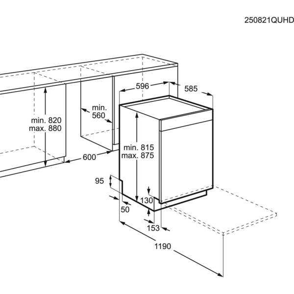 AEG GU8205BSFM Undercounter 14 place settings – image 3