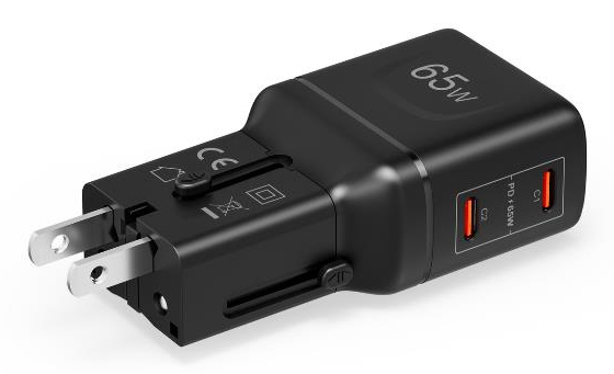 Celly MULTIPLUGSL65W mobile device charger Headphones, Smartphone, Tablet Black AC Fast charging Indoor