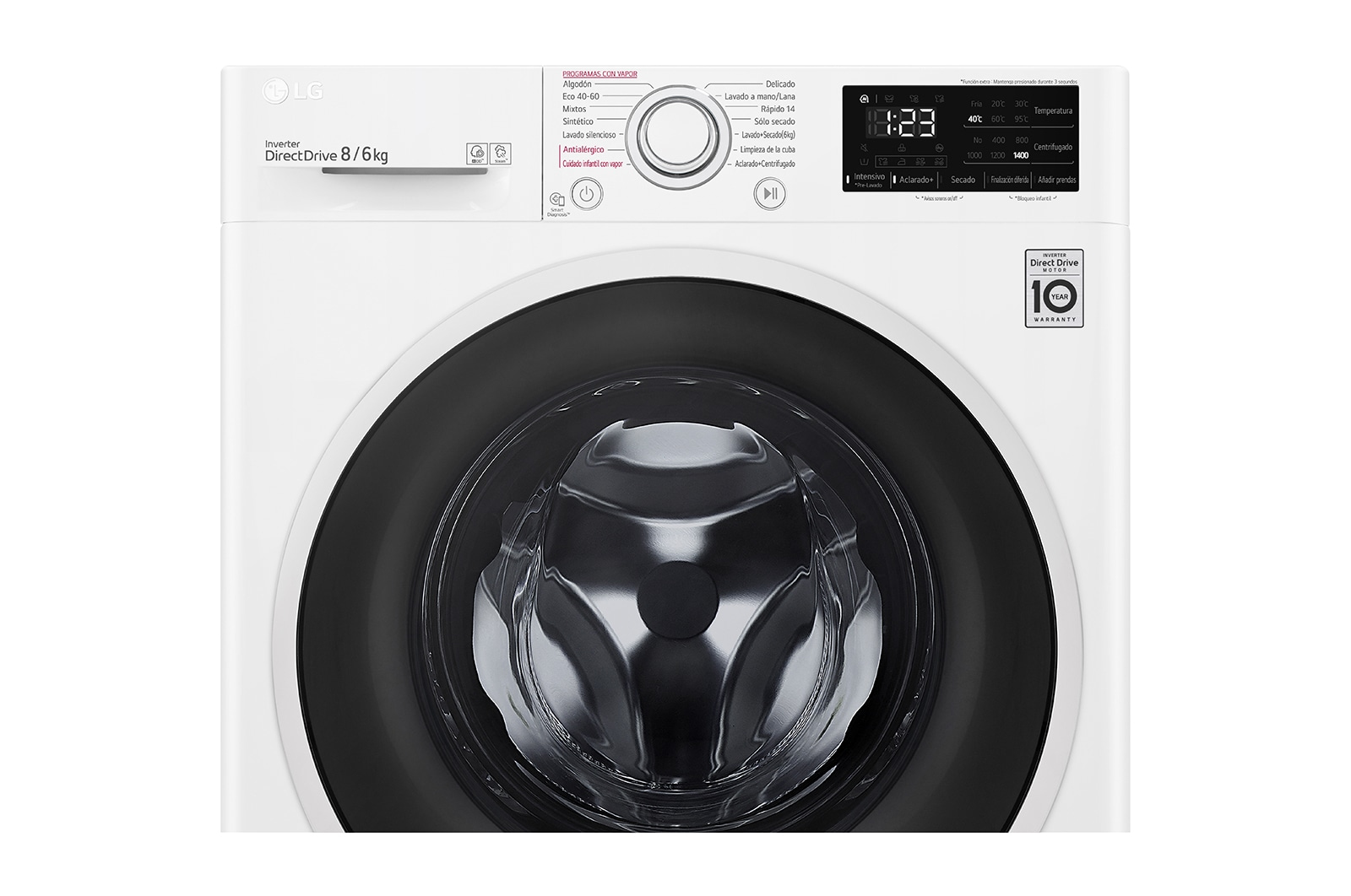 LG F4DV3108S1W washer dryer Freestanding Front-load White – image 6