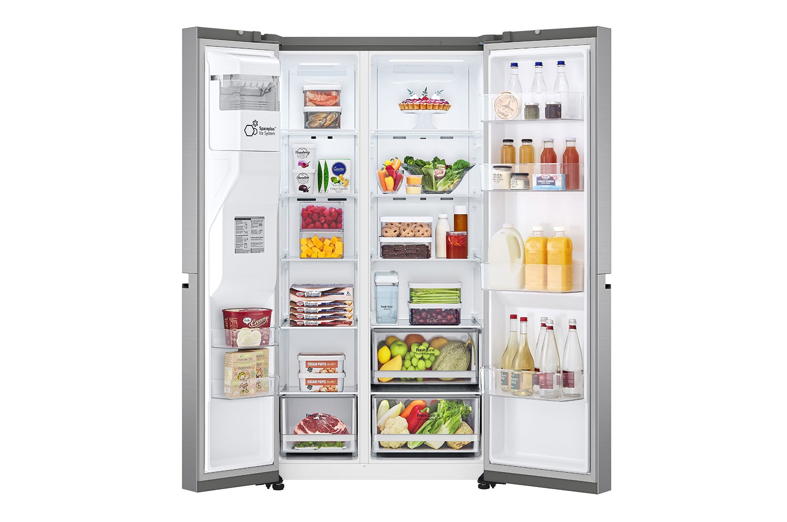 LG GSLV51PZXE side-by-side refrigerator Freestanding – image 3