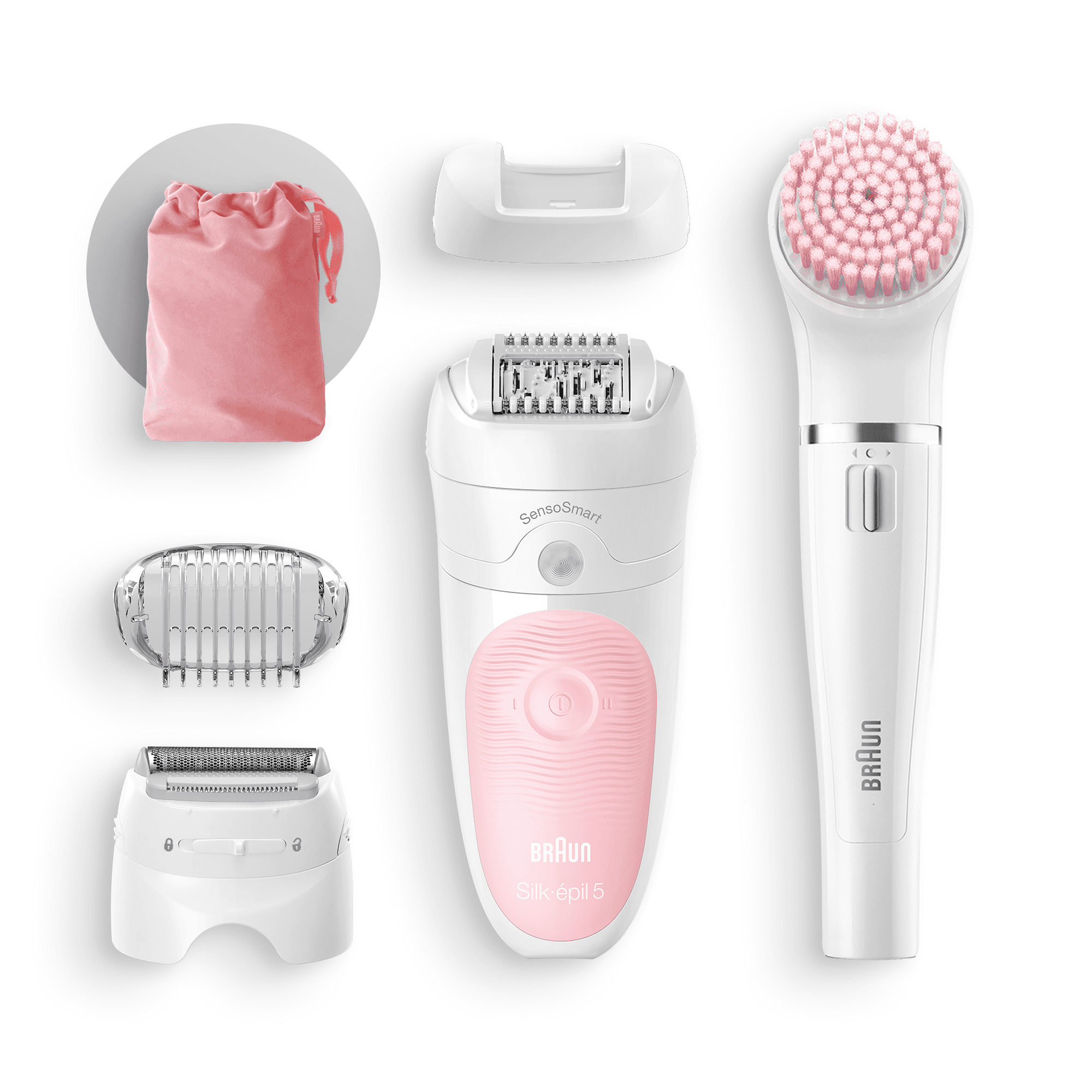 Braun Silk-épil 5 Wet&Dry Silk-épil Beauty Set 5 5-885 Starter 4-in-1 Cordless Wet & Dry Hair Removal - Epilator, Shaver, Trimmer, Face Cleanser – image 8