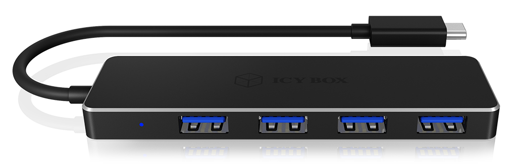 ICY BOX IB-HUB1410-C3 USB 3.2 Gen 1 (3.1 Gen 1) Type-C 5000 Mbit/s Black – image 2