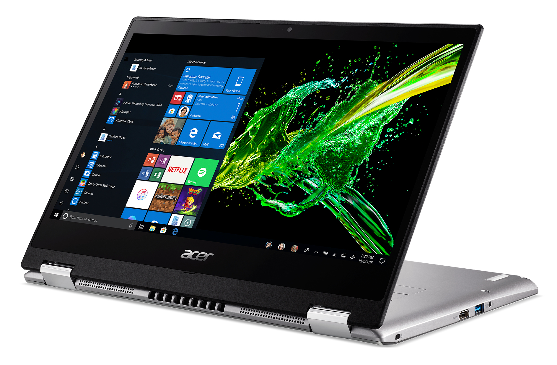 Acer Spin 3 SP314-53GN-55F0 Intel® Core™ i5 i5-8265U Hybrid (2-in-1)