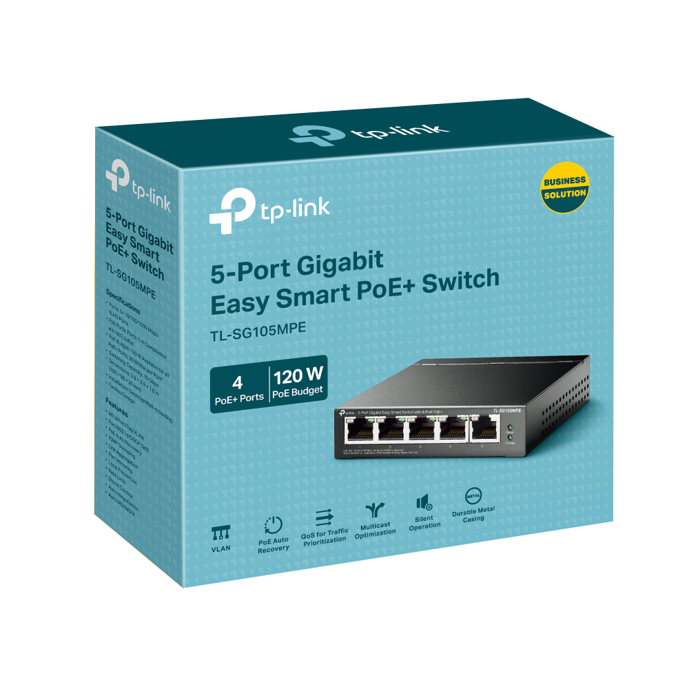 TP-Link 5-Port Gigabit Easy Smart Switch with 4-Port PoE+ – image 3
