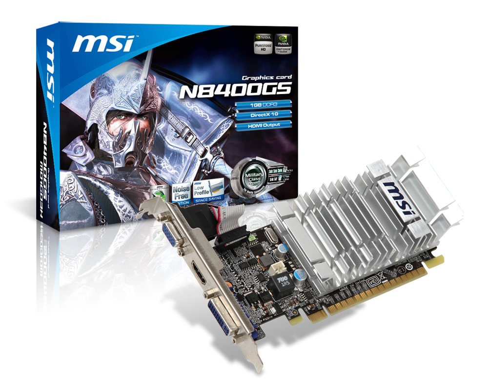 MSI N8400GS-MD1GD3H/LP graphics card NVIDIA GeForce 8400 GS