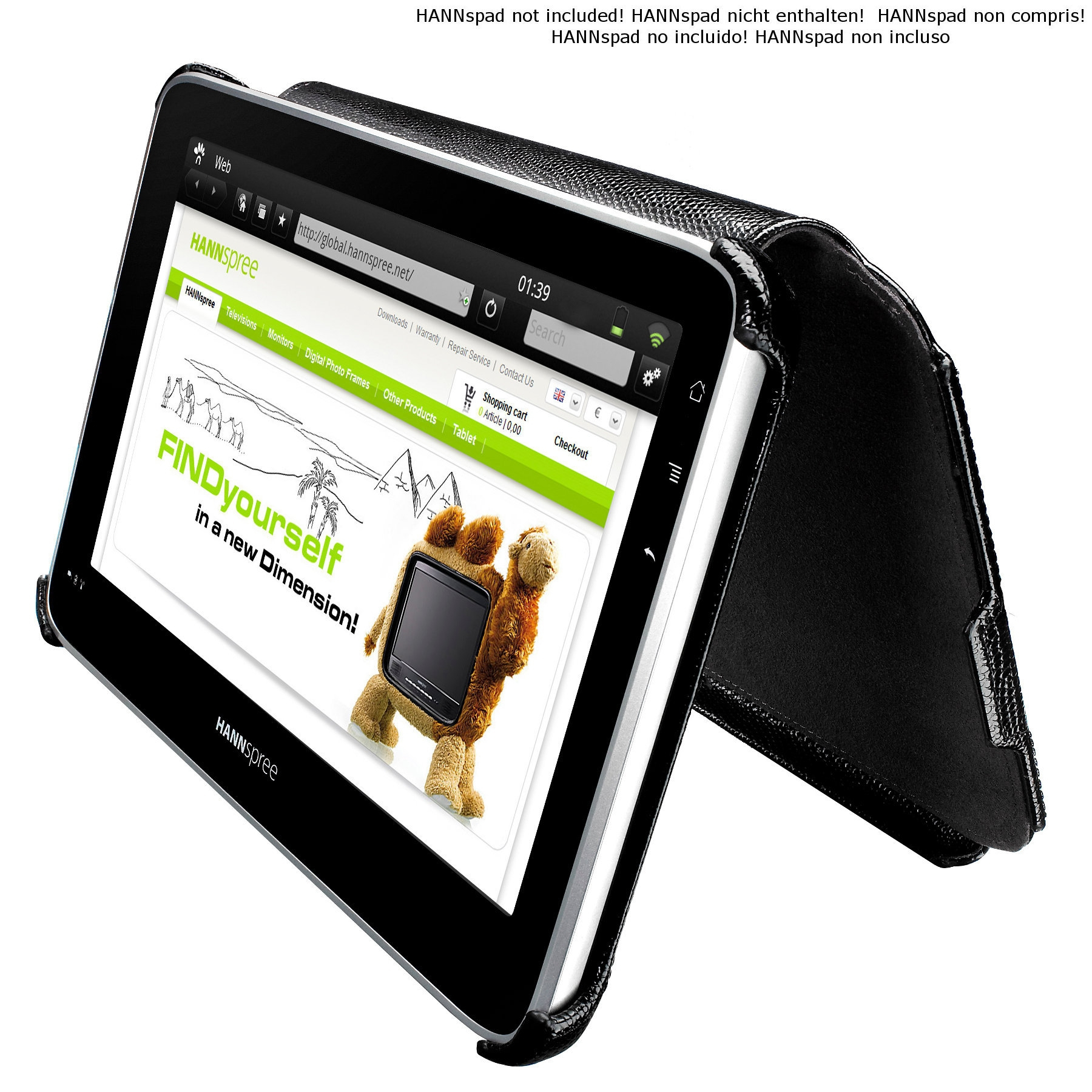 Hannspree 80-01000002G000 tablet case Cover Black – image 2