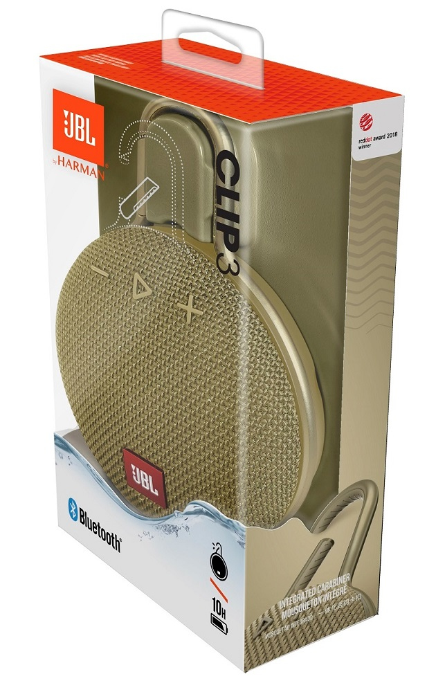 JBL Clip 3 Mono portable speaker Sand 3.3 W image 6