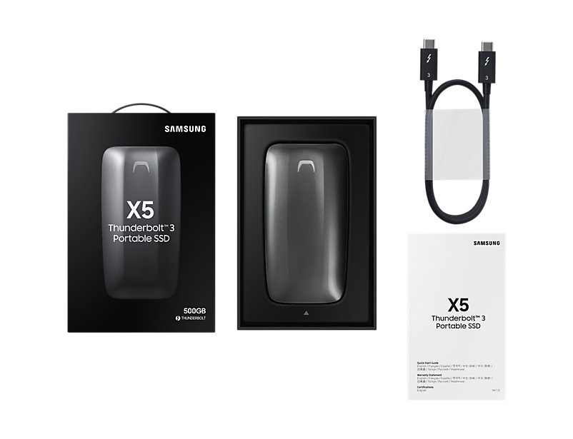 Samsung X5 Thunderbolt technology 500 GB USB Type-C 3.2 Gen 1 (3.1 Gen 1) Black, Red image 17