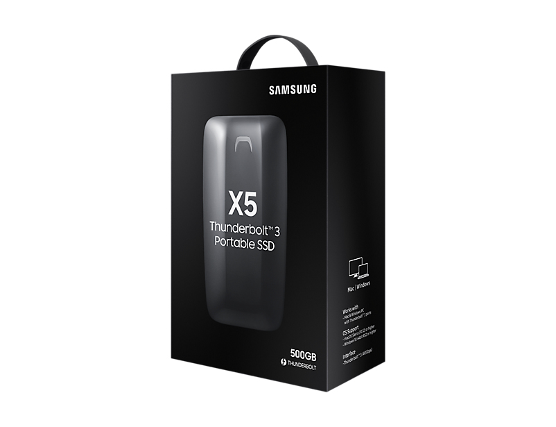 Samsung X5 Thunderbolt technology 500 GB USB Type-C 3.2 Gen 1 (3.1 Gen 1) Black, Red image 16