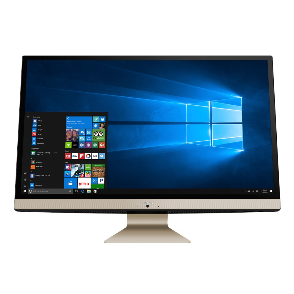 ASUS V272UNT-BA005R Intel® Core™ i7 i7-8550U 68.6 cm (27″) 1920 x 1080 pixels Touchscreen All-in-One PC 8 GB DDR4-SDRAM 1.25 TB HDD+SSD NVIDIA® GeForce® MX150 Windows 10 Wi-Fi 5 (802.11ac) Black, Gold image 1