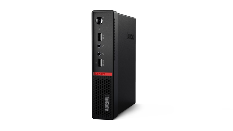 T1A Lenovo ThinkCentre M715q Refurbished AMD PRO A10 PRO A10-8770E 8 GB DDR4-SDRAM 256 GB SSD Windows 10 Pro Mini PC Black image 1
