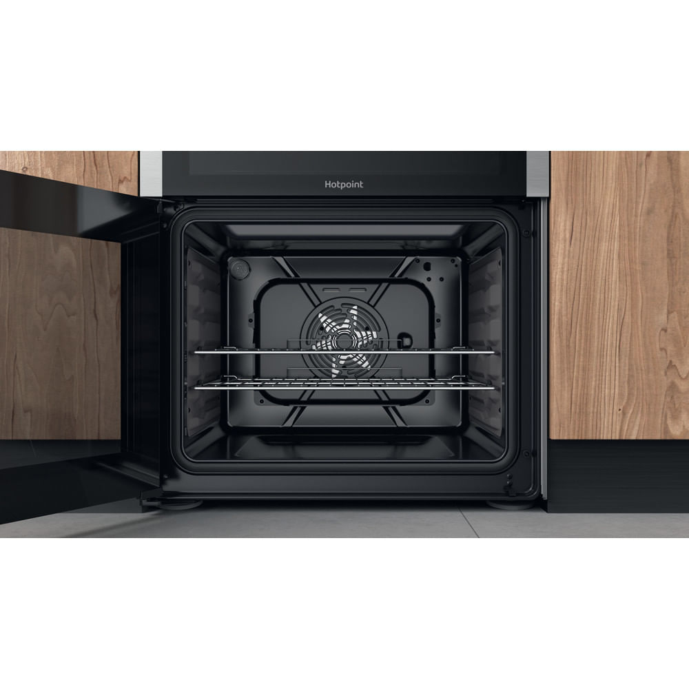 Hotpoint HDM67I9H2CX/UK Freestanding cooker Electric Zone induction hob Silver – image 9