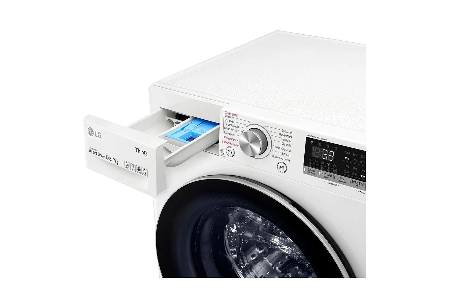 LG F4DV710S1E washer dryer Freestanding Front-load White – image 3
