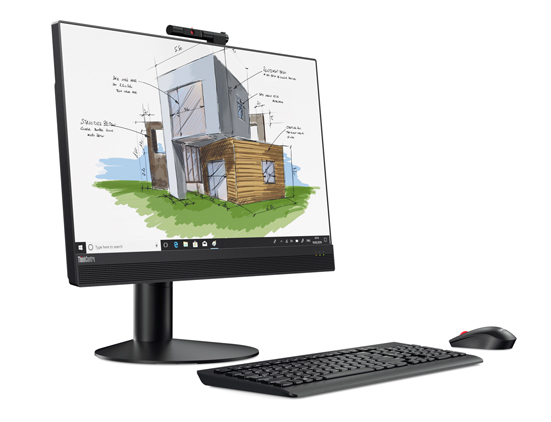 Lenovo ThinkCentre M920z Intel® Core™ i5 i5-8500 60.5 cm (23.8″) 1920 x 1080 pixels Touchscreen All-in-One PC 8 GB DDR4-SDRAM 500 GB HDD Windows 10 Pro Wi-Fi 5 (802.11ac) Black image 1
