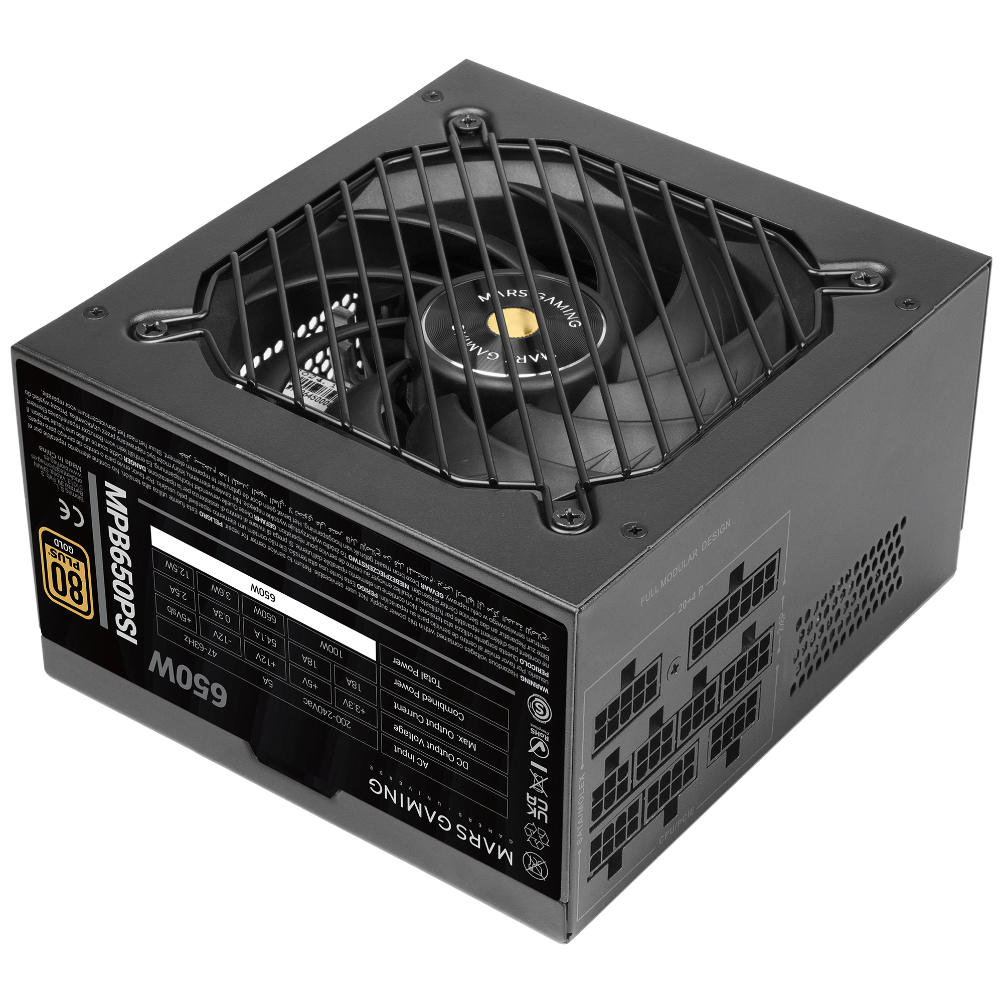 Mars Gaming MPB650PSI power supply unit Black