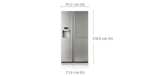 Samsung RSH5PTRS side-by-side refrigerator Freestanding – image 3