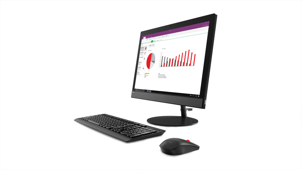Lenovo V130 Intel® Celeron® J4005 49.4 cm (19.4″) 1440 x 900 pixels All-in-One PC 4 GB DDR4-SDRAM 128 GB SSD FreeDOS Wi-Fi 5 (802.11ac) Black image 2