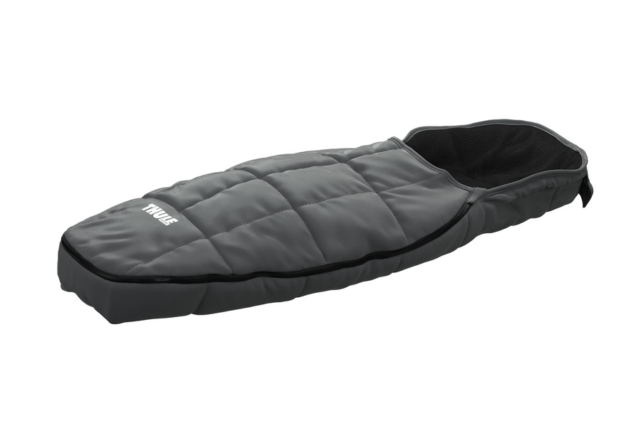 Thule 20101002 Kinderwagen-Fußsack Decke Fleece Grau