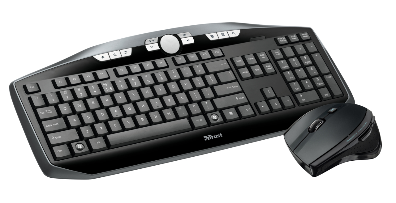 Trust MaxTrack keyboard Mouse included RF Wireless QWERTY Black